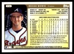 1999 Topps Traded #12 T Micah Bowie  Back Thumbnail