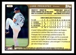 1999 Topps Traded #25 T Luke Prokopec  Back Thumbnail