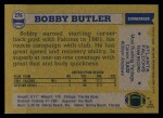 1982 Topps #276  Bobby Butler  Back Thumbnail