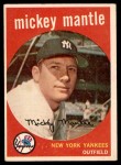 1959 Topps #10 Mickey Mantle Front Thumbnail