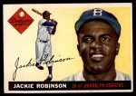 1955 Topps #50 Jackie Robinson Front Thumbnail