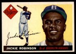 1955 Topps #50 Jackie Robinson Front Thumbnail