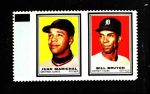 1962 Topps Stamp Panels  Juan Marichal / Bill Bruton  Front Thumbnail