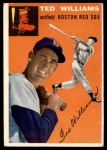 1954 Topps #1 WHT Ted Williams Front Thumbnail