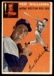 1954 Topps #1 WHT Ted Williams Front Thumbnail