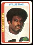 1978 Topps #345  Willie Hall  Front Thumbnail