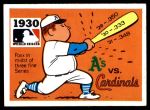 1971 Fleer World Series #28   -  Jimmie Foxx 1930 A's / Cardinals  Front Thumbnail