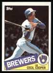 1985 Topps #290  Cecil Cooper  Front Thumbnail