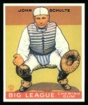 1933 Goudey Reprint #186  John Schulte  Front Thumbnail