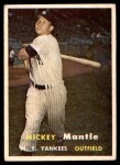 1957 Topps #95 Mickey Mantle Front Thumbnail