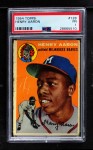 1954 Topps #128 Hank Aaron Front Thumbnail