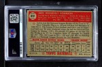 1952 Topps #312 Jackie Robinson Back Thumbnail