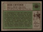 1984 Topps #135  Bob Cryder  Back Thumbnail