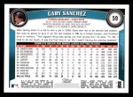 2011 Topps #59  Gaby Sanchez  Back Thumbnail
