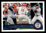 2011 Topps #134   -  Carlos Gonzalez / Joey Votto / Omar Infante NL Batting Leaders Front Thumbnail