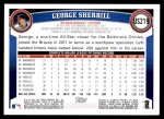 2011 Topps Update #219  George Sherrill  Back Thumbnail