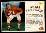 1962 Post Cereal #150  Frank Fuller  Front Thumbnail