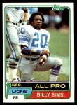 : 1980 Topps Regular (Football) Card# 13 Billy Campfield