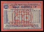 1991 Topps #328  Walt Terrell  Back Thumbnail