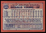 1991 Topps #626  Gerald Young  Back Thumbnail
