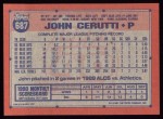 1991 Topps #687  John Cerutti  Back Thumbnail