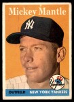 1958 Topps #150 Mickey Mantle Front Thumbnail