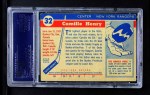 1954 Topps #32  Camille Henry  Back Thumbnail