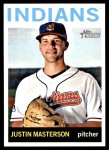 2013 Topps Heritage #77  Justin Masterson  Front Thumbnail