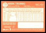 2013 Topps Heritage #110  Mark Trumbo  Back Thumbnail