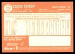 2013 Topps Heritage #320  Coco Crisp  Back Thumbnail