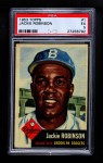 1953 Topps #1 Jackie Robinson Front Thumbnail