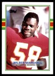 1989 Topps #256  Wilber Marshall  Front Thumbnail