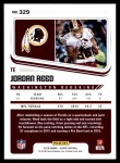 2018 Score #329  Jordan Reed   Back Thumbnail