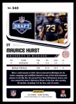 2018 Score #340  Maurice Hurst  Back Thumbnail