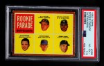 1962 Topps #598 - Manny Jimenez / Jim Hickman / Ed Olivares / Howie Goss / Al Luplow Rookie Parade - Outfielders Front Thumbnail
