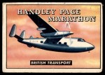 1952 Topps Wings #172   Handley Page Marathon Front Thumbnail