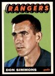1965 Topps #88  Don Simmons  Front Thumbnail