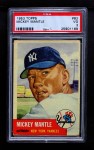 1953 Topps #82 Mickey Mantle Front Thumbnail