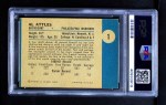 1961 Fleer #1 Al Attles Back Thumbnail