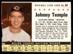 1961 Post Cereal Tito Francona Baseball Card #64 Cleveland Indians
