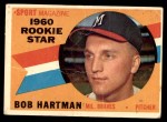 1960 Topps #129   -  Bob Hartman Rookie Star Front Thumbnail
