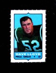 1969 Topps 4-in-1 Stamps Singles #66  Dave Lloyd  Front Thumbnail
