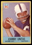 1967 Philadelphia #23  Johnny Unitas  Front Thumbnail