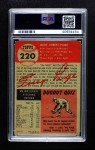 1953 Topps #220 Satchel Paige Back Thumbnail