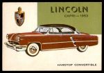 1954 Topps World on Wheels #84   Lincoln Capri 1953 Front Thumbnail