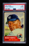 1953 Topps #82 Mickey Mantle Front Thumbnail