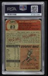 1953 Topps #82 Mickey Mantle Back Thumbnail