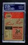 1953 Topps #220 Satchel Paige Back Thumbnail