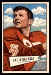 1952 Bowman Small #117  Pat O'Donahue  Front Thumbnail