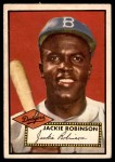 1952 Topps #312 Jackie Robinson Front Thumbnail